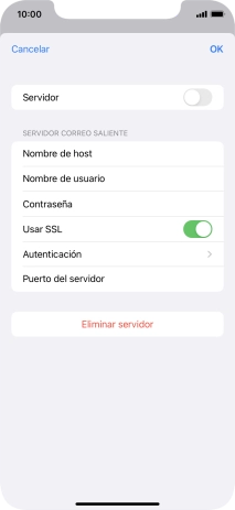 Pulsa el indicador junto a 