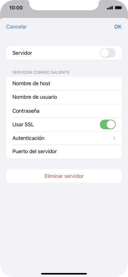 Pulsa el indicador junto a 