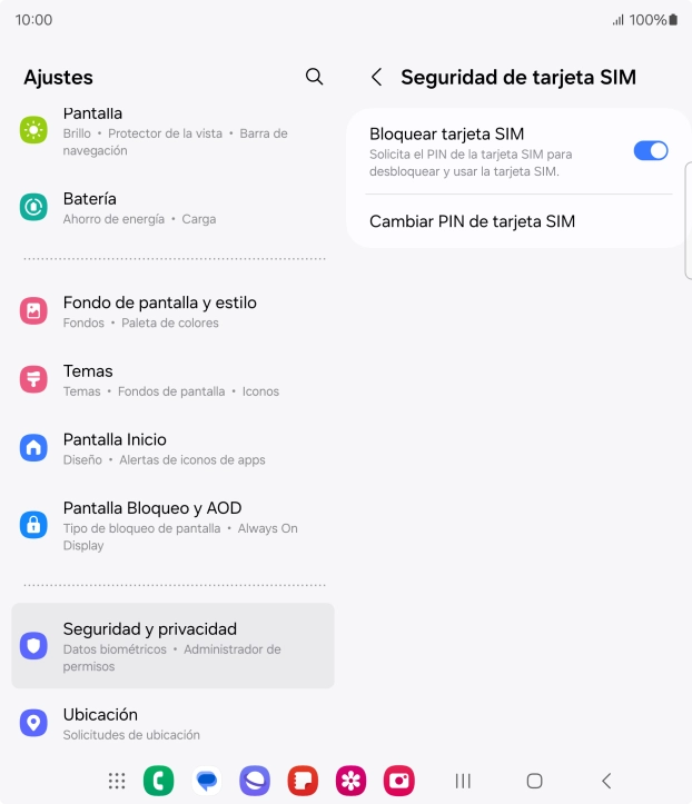 Pulsa el indicador junto a 
