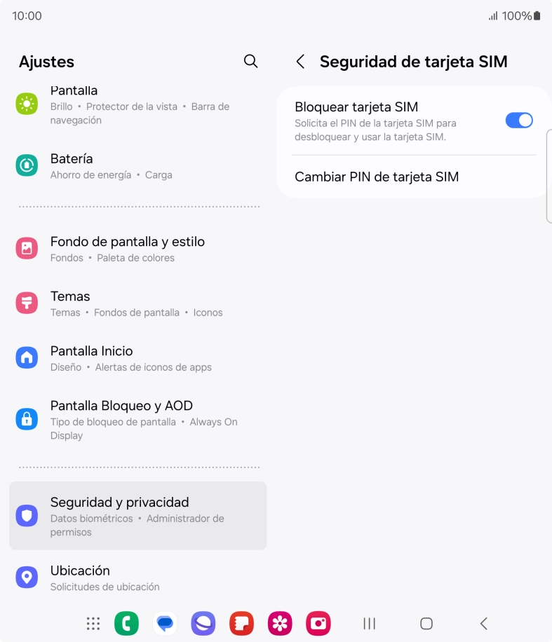 Pulsa el indicador junto a 