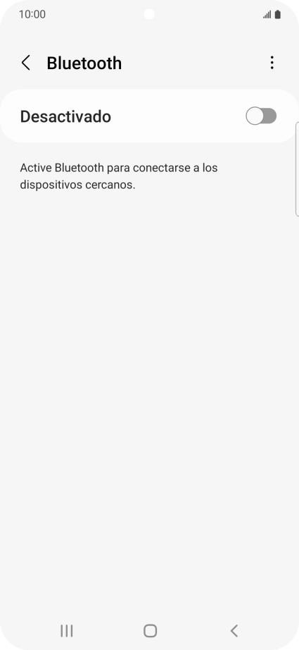 Pulsa el indicador para activar la función.