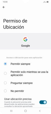 Pulsa el ajuste deseado.