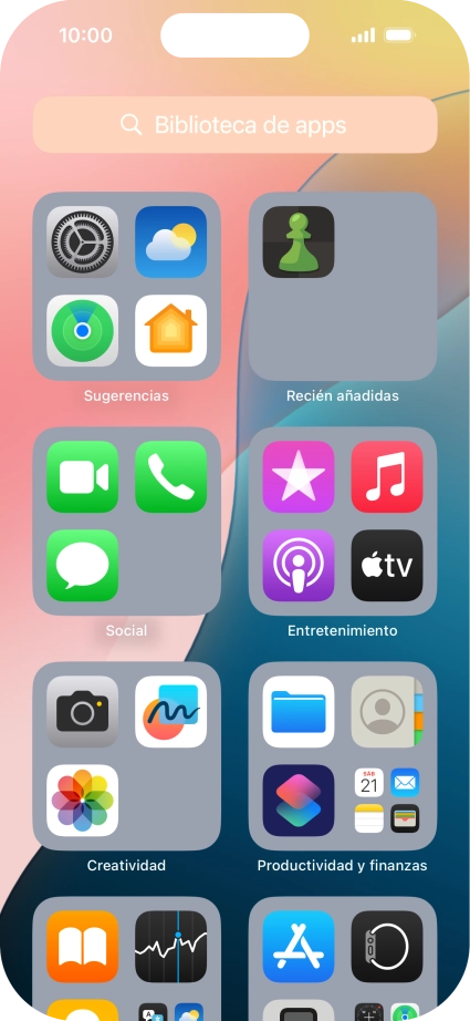 Pulsa la app deseada.