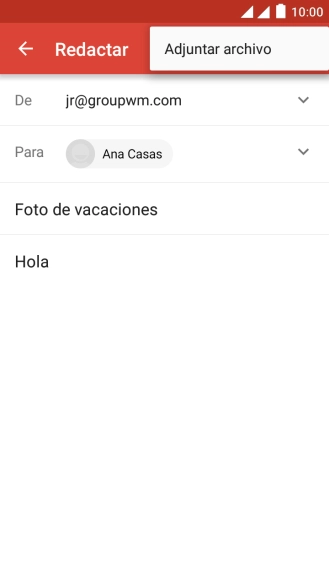 Pulsa Adjuntar archivo.