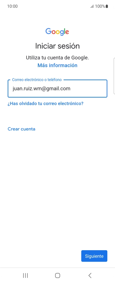Pulsa Siguiente.