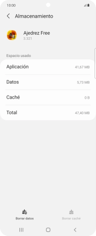 Pulsa la tecla de inicio para terminar y regresar a la pantalla de inicio.
