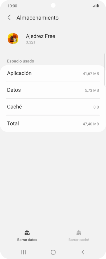 Pulsa la tecla de inicio para terminar y regresar a la pantalla de inicio.