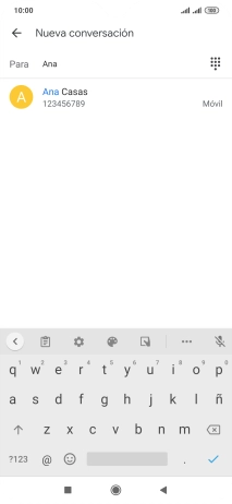 Pulsa el contacto deseado.
