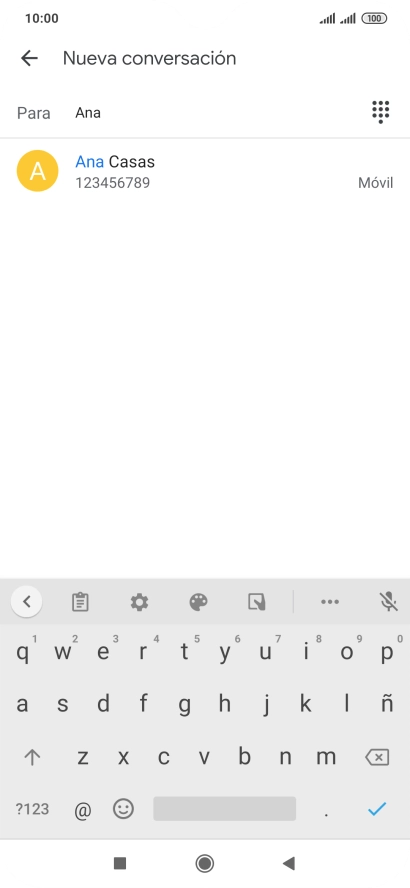 Pulsa el contacto deseado.