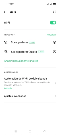 Pulsa Ajustes avanzados.
