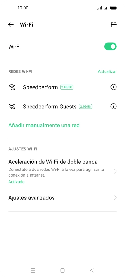 Pulsa Ajustes avanzados.