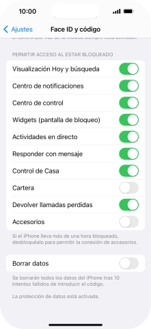 Pulsa el indicador junto a 