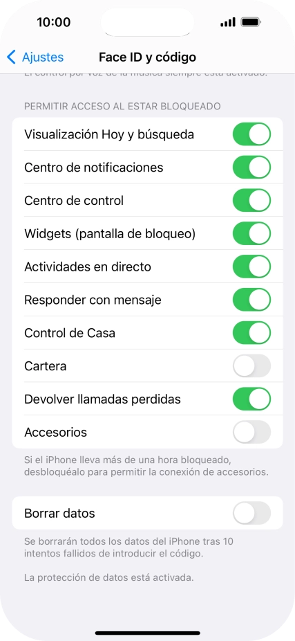 Pulsa el indicador junto a 