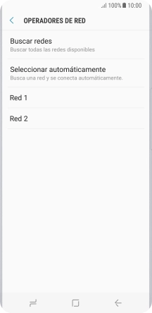 Pulsa la red deseada.