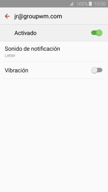 Pulsa el indicador para activar o desactivar la función.
