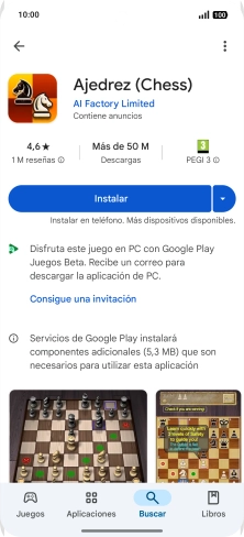 Pulsa Instalar y sigue las indicaciones de la pantalla para instalar la app.