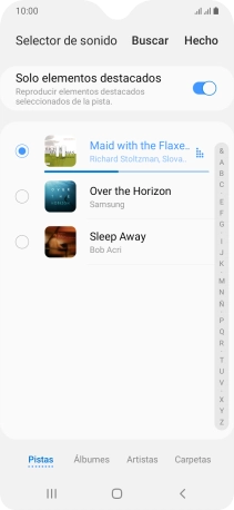 Al encontrar un timbre de llamada de tu gusto, pulsa Hecho.