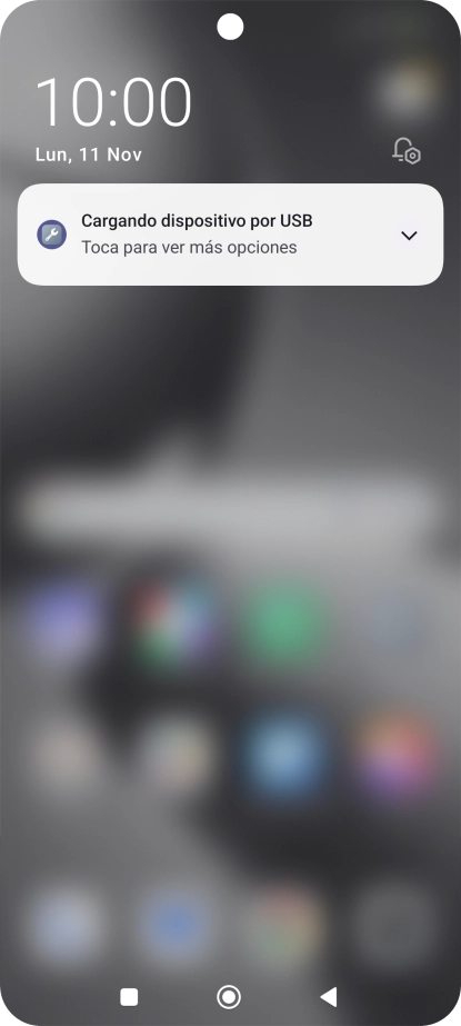 Pulsa Toca para ver más opciones.