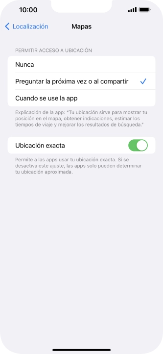Pulsa el ajuste deseado para activar o desactivar la función.