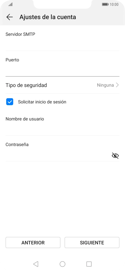 Pulsa Tipo de seguridad.