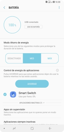 Pulsa la tecla de inicio para terminar y regresar a la pantalla de inicio.