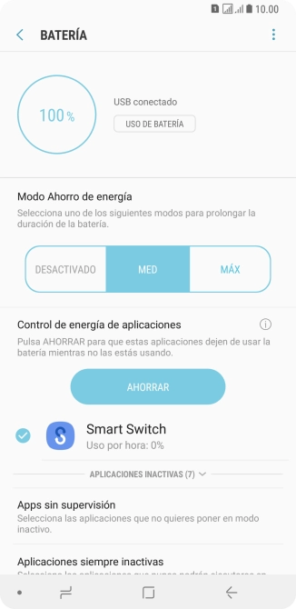 Pulsa la tecla de inicio para terminar y regresar a la pantalla de inicio.
