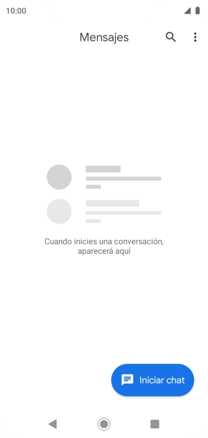 Pulsa Iniciar chat.