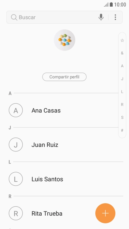 Pulsa el contacto deseado.