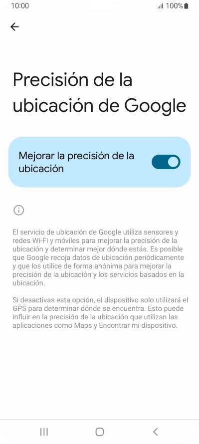 Pulsa el indicador junto a 