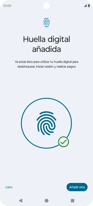 Pulsa Listo.