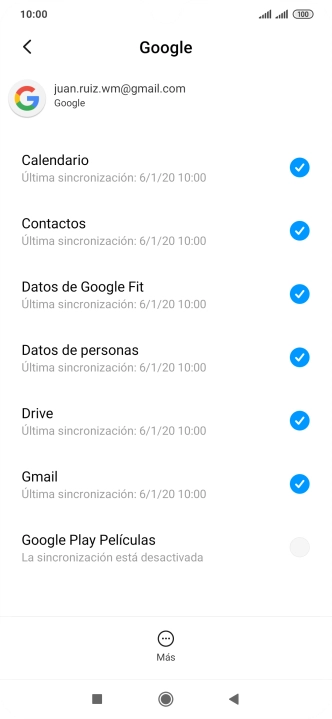 Pulsa la tecla de inicio para terminar y regresar a la pantalla de inicio.