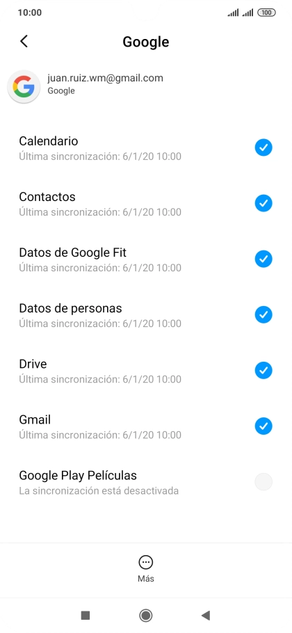 Pulsa la tecla de inicio para terminar y regresar a la pantalla de inicio.