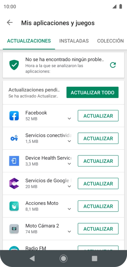 Pulsa INSTALADAS.