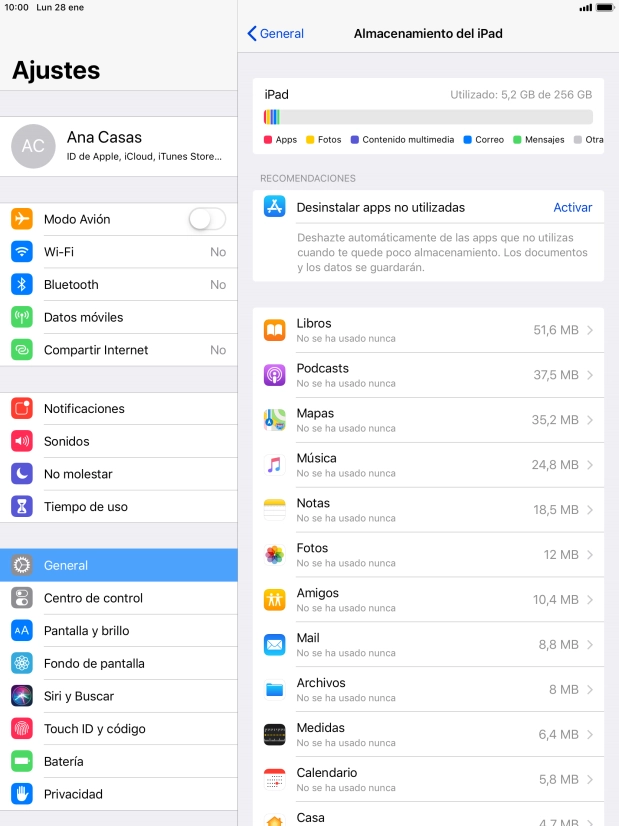 Pulsa la app deseada.