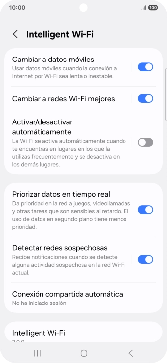 Pulsa el indicador junto a 