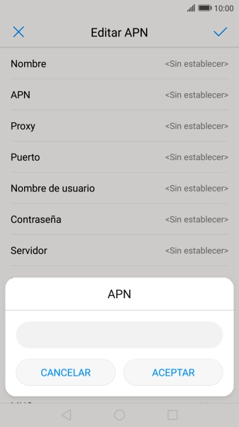 Introduce airtelwap.es y pulsa ACEPTAR.