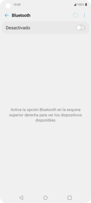 Pulsa el indicador para activar la función.