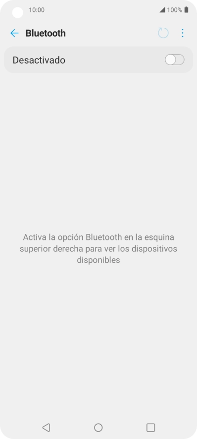 Pulsa el indicador para activar la función.