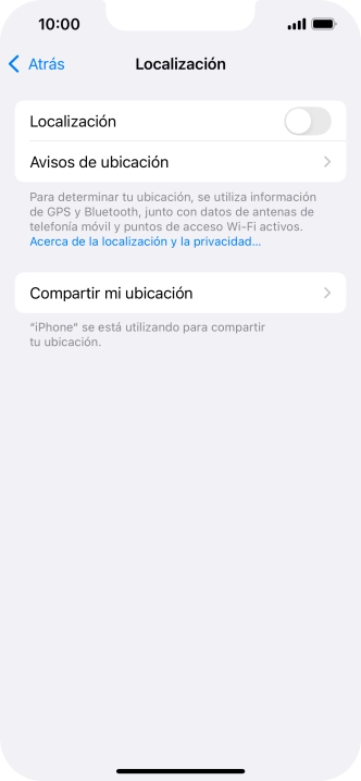 Pulsa el indicador junto a 