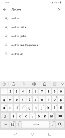 Introduce el nombre del tema o de la app y pulsa el icono de búsqueda.
