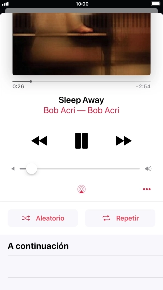 Pulsa Aleatorio para activar o desactivar la función.