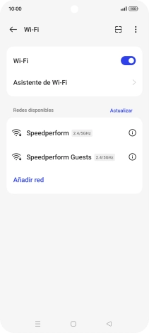 Pulsa la red wifi deseada.