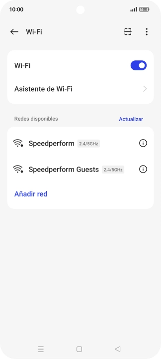 Pulsa la red wifi deseada.