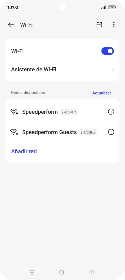Pulsa la red wifi deseada.