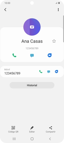 Pulsa la tecla de inicio para terminar y regresar a la pantalla de inicio.