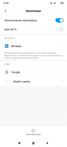 Pulsa Añadir cuenta.