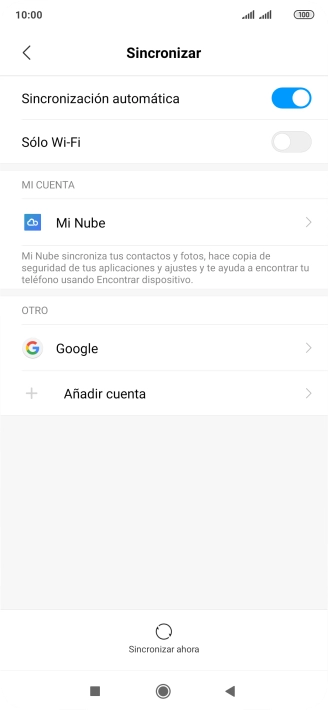 Pulsa Añadir cuenta.