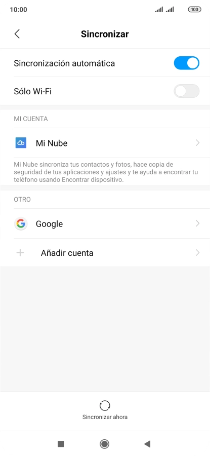Pulsa Añadir cuenta.