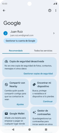 Pulsa Todos los servicios.