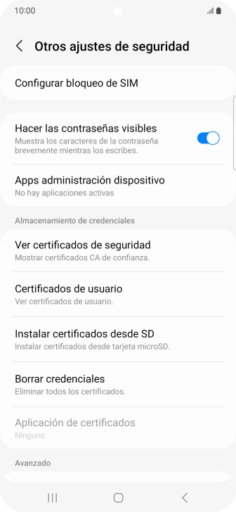 Pulsa Configurar bloqueo de SIM.